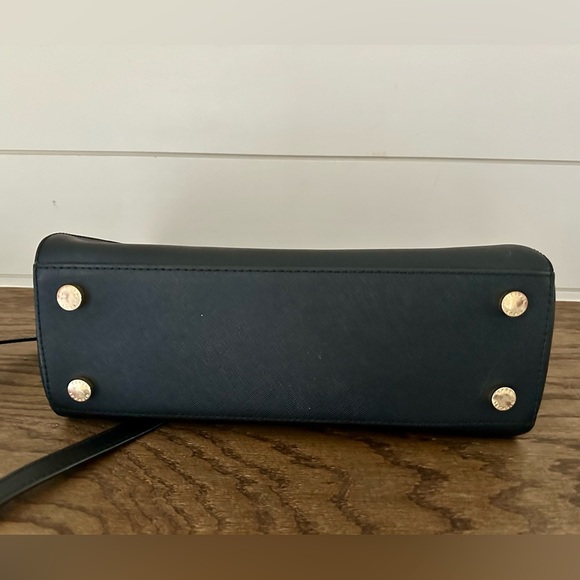 Michael Kors Kellen Saffioano leather satchel/crossbody - Black - Picture 2 of 5